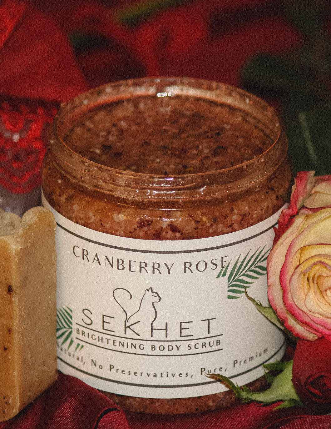 Cranberry Rose Brightening Sugar Scrub